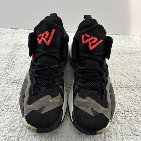 NIKE AIR JORDAN ONE TAKE 3 BLACK-BRIGHT CRIMSON-WHITE SZ 8 (DC7701-001) - Picture 6 of 14